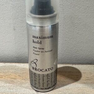 Brocato Hair Spray Maximum Hold Hair Spray Aerosol Size 2 fl. oz /64ml- travel